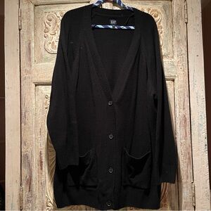 EUC Gap Cashsoft Black Cardigan Sweater /XXL/